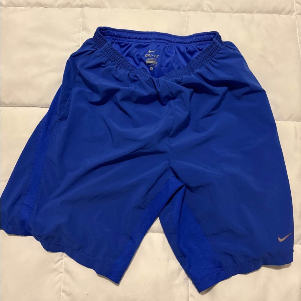 NIKE Men's Athletic Royal Blue Gum Shorts, Size Medium